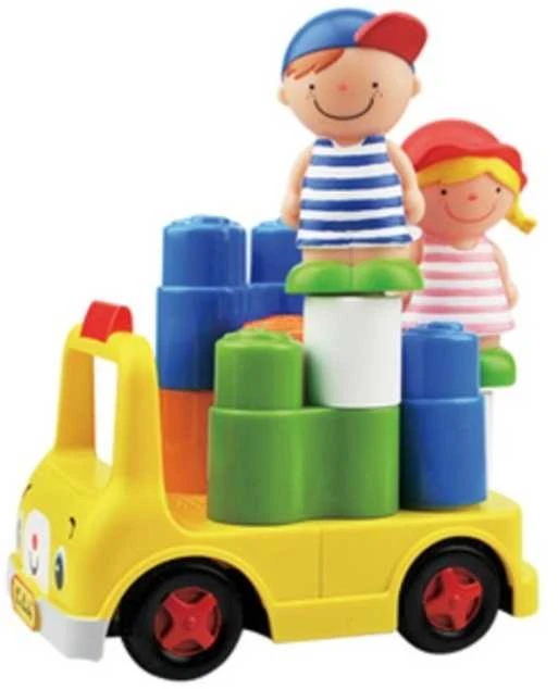 K's Kids Nuotoliniu būdu valdomas mokyklinis autobusas - kaladėlių rinkinys
