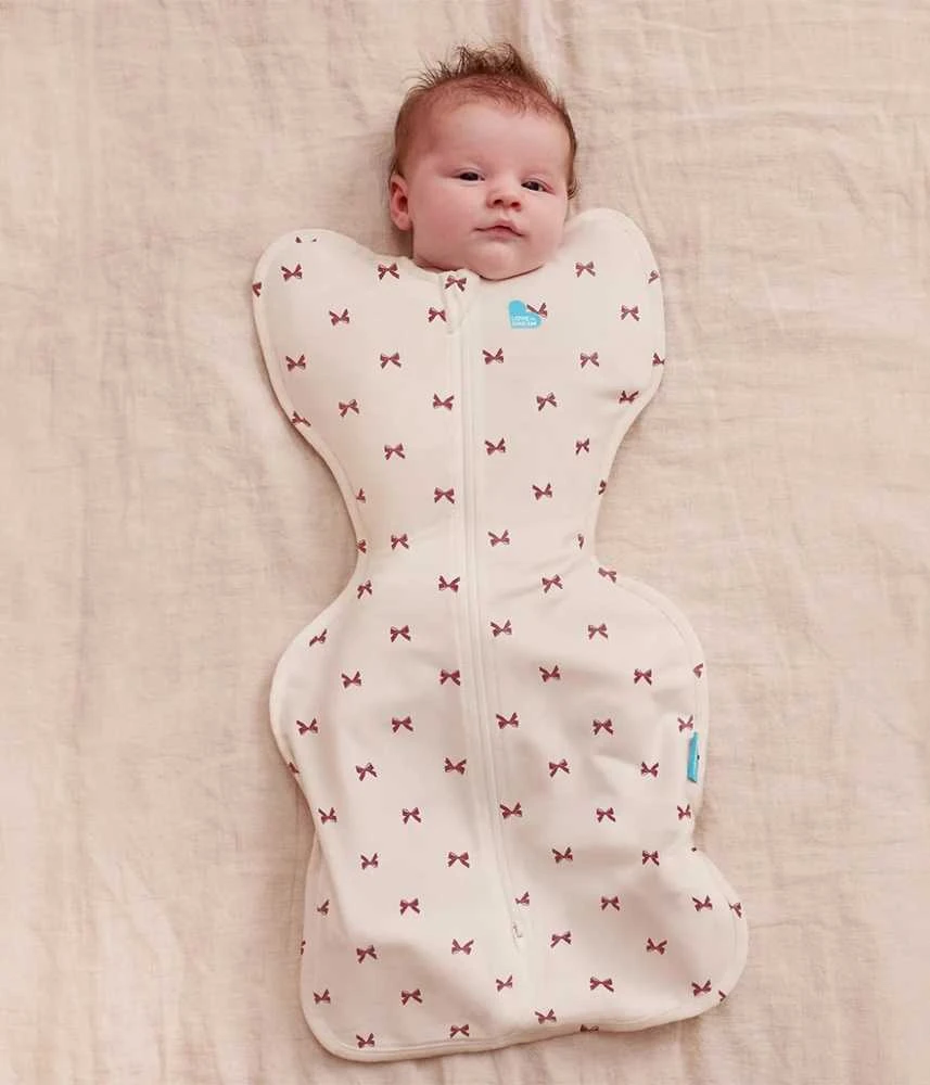 Love To Dream Otulacz Swaddle UP - dydis M - kokardki - ETAP 1 - medvilnė - TOG 1.0