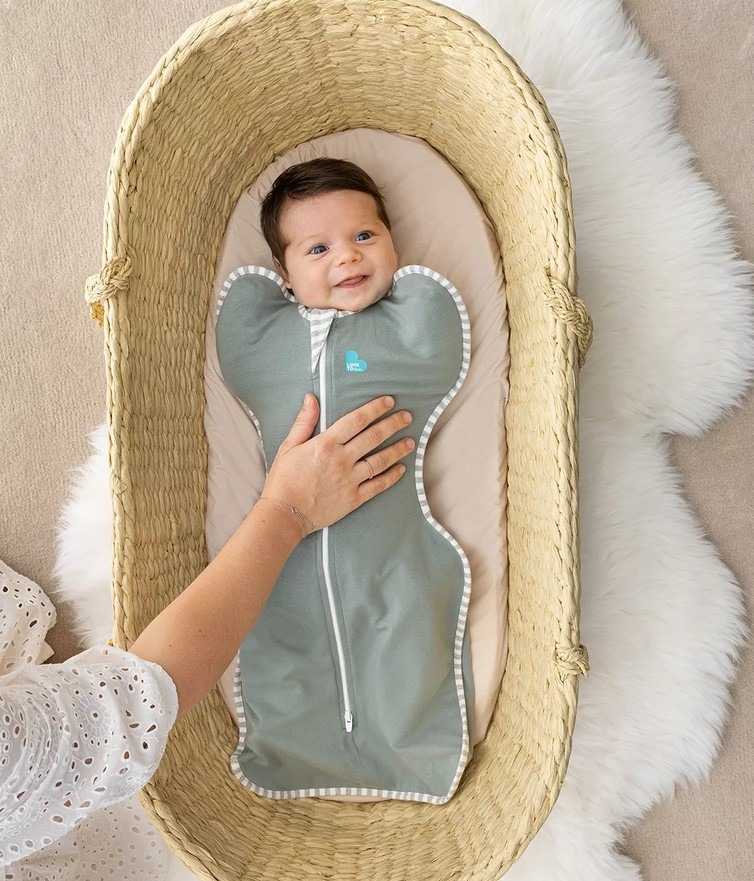 Love To Dream Vystyklas „Swaddle UP“ – M dydis – tamsiai alyvuogių spalvos – 1 ŽINGSNIS Originalus