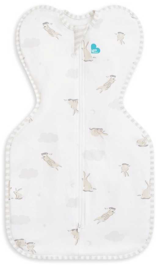 Love To Dream „Swaddle UP“ vystyklai – XS dydis – kreminiai, triušiai ETAP1 – 1 TOG Original