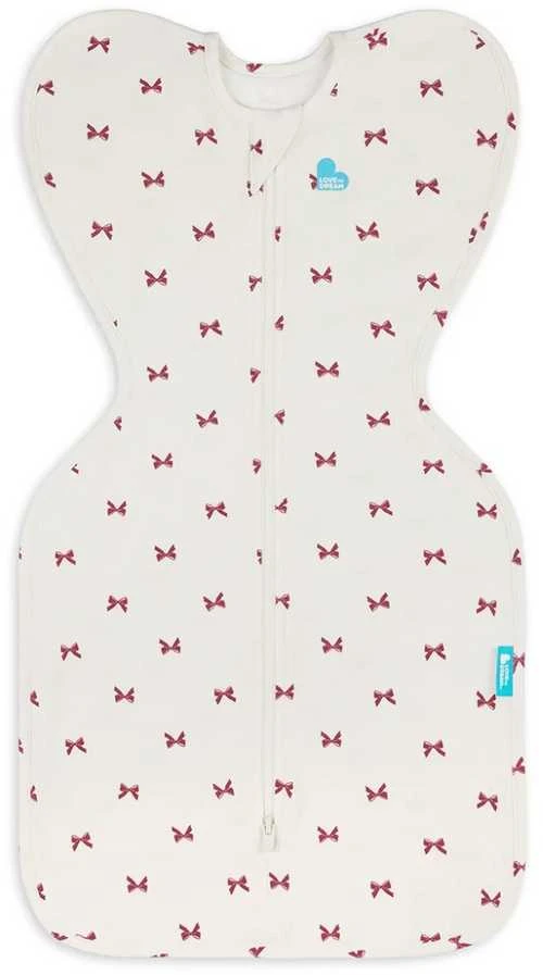 Love To Dream Otulacz Swaddle UP - dydis M - kokardki - ETAP 1 - medvilnė - TOG 1.0