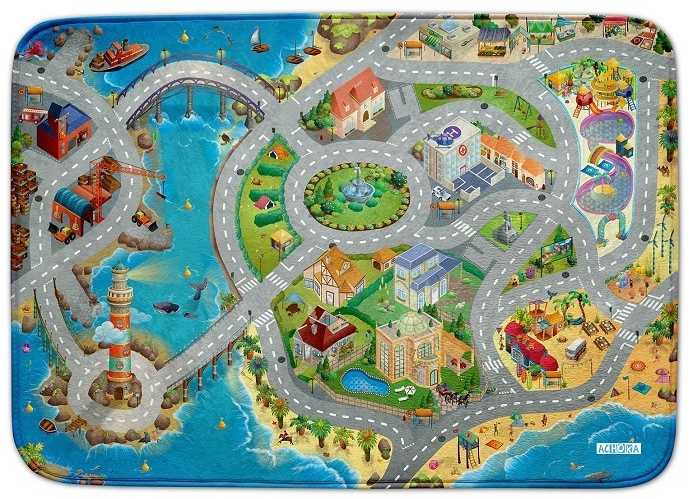 Marko Itin minkštas vaikiškas kilimas 100x150 - Pakrantė