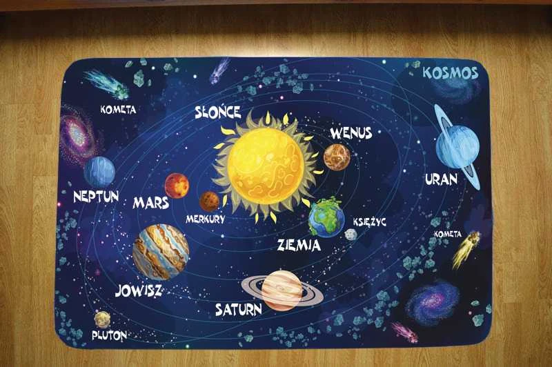 Marko Itin minkštas vaikiškas kilimas 100x150 - Kosmos | kosminė kolekcija