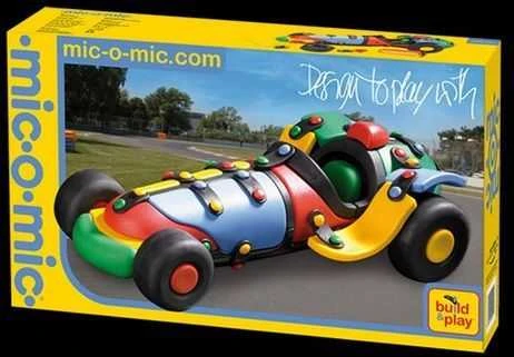 Mic-o-Mic - Zabawki konstrukcyjne Mic o Mic Linksmas konstruktorius - Lenktyninis automobilis