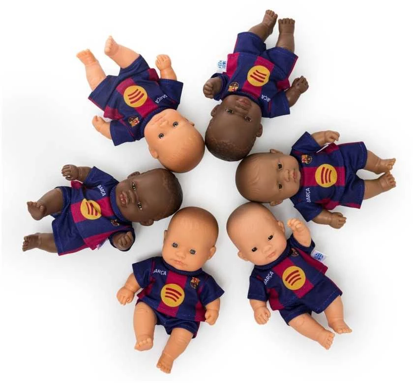 Miniland Barcelona Real FC Barcelona lėlė Azijos mergaitė - 21 cm