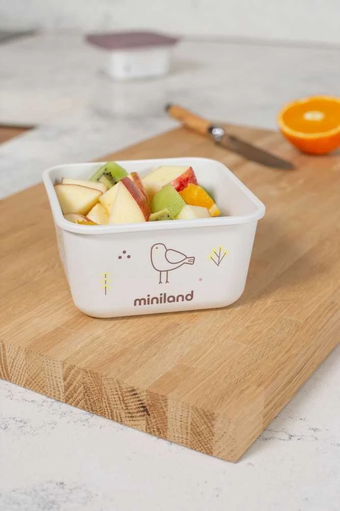 „Miniland Eco Friendly“ ekologiški sandarūs indeliai 2 x 400 ml – Vištiena