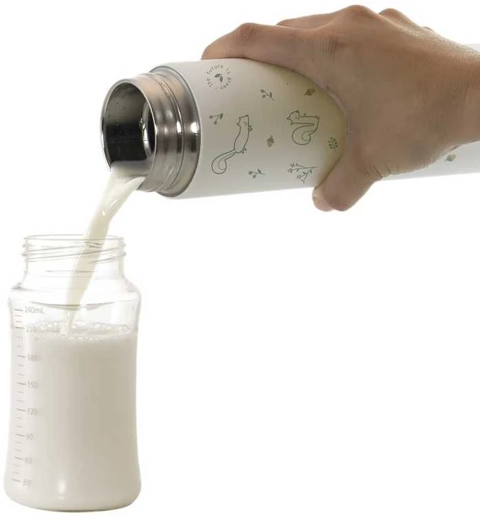Miniland Eco Friendly „Miniland“ ekologiškas vakuuminis termosas vaikams, 450 ml - Wiewiórka