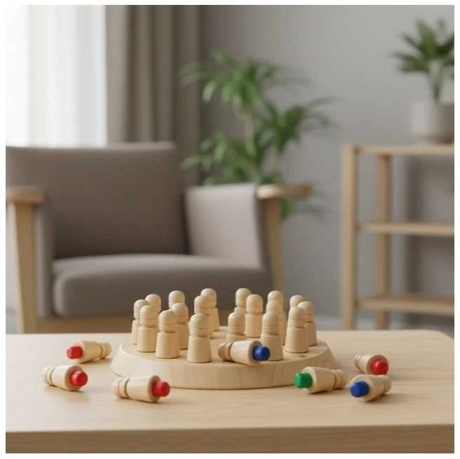 Miniland Atminties žaidimas „Memo Colors“ – protas ir judesys