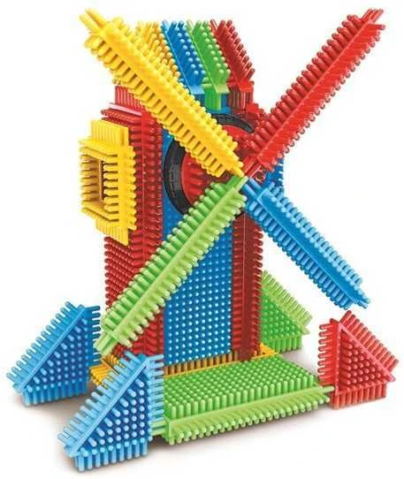 Miniland Zabawki Edukacyjne Pegy plytos - malūnas