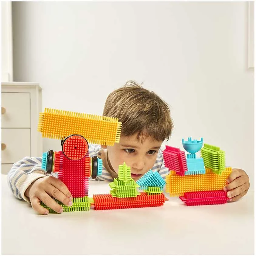 Miniland Zabawki Edukacyjne Pegy Bricks - Laukiniai draugai