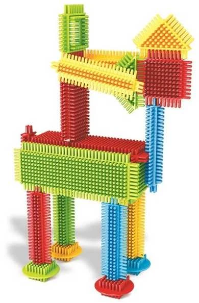 Miniland Zabawki Edukacyjne Pegy Bricks - Laukiniai draugai