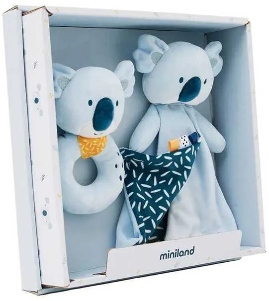 Miniland Adorable Moments Sensorinis koalų kūdikių dovanų rinkinys – žavingos akimirkos
