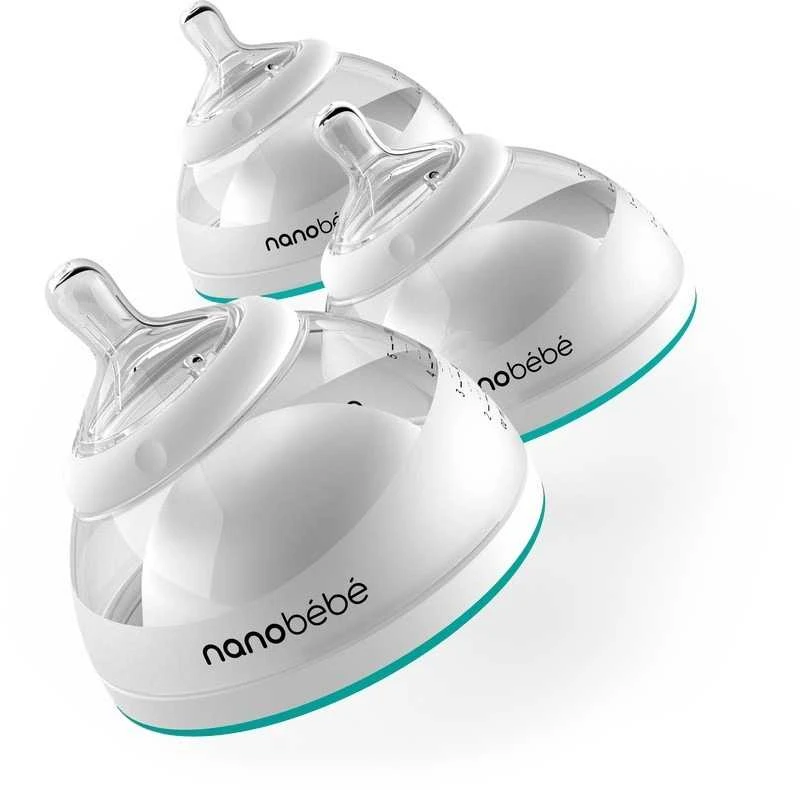 Nanobebe 150 ml 3 vnt-turkusowa NABE-1010312