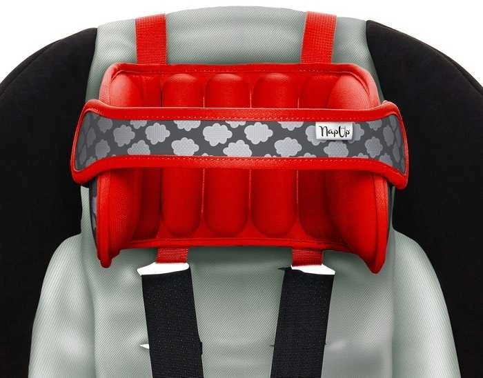 NapUp Galvos juosta laikanti galvą automobilinėje kėdutėje - raudona