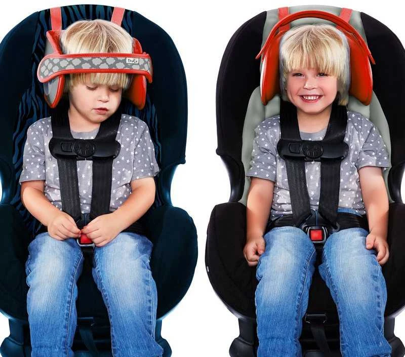 NapUp Galvos juosta laikanti galvą automobilinėje kėdutėje - raudona