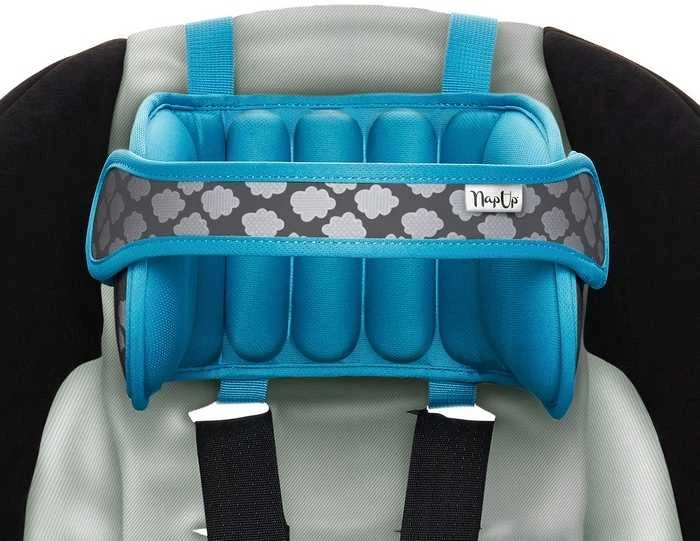 NapUp Mėlyna galvos juostelė automobilinėje kėdutėje