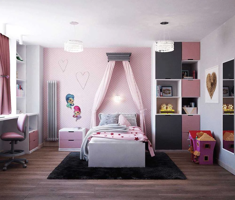 Nickelodeon Dekoracje „Shimmer & Shine Wall“ dekoravimas - blizgesys (mažas)