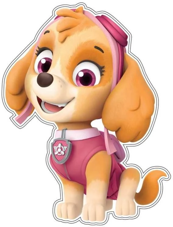 Nickelodeon Vaikiškas sienų lipdukas Paw Patrol Skye
