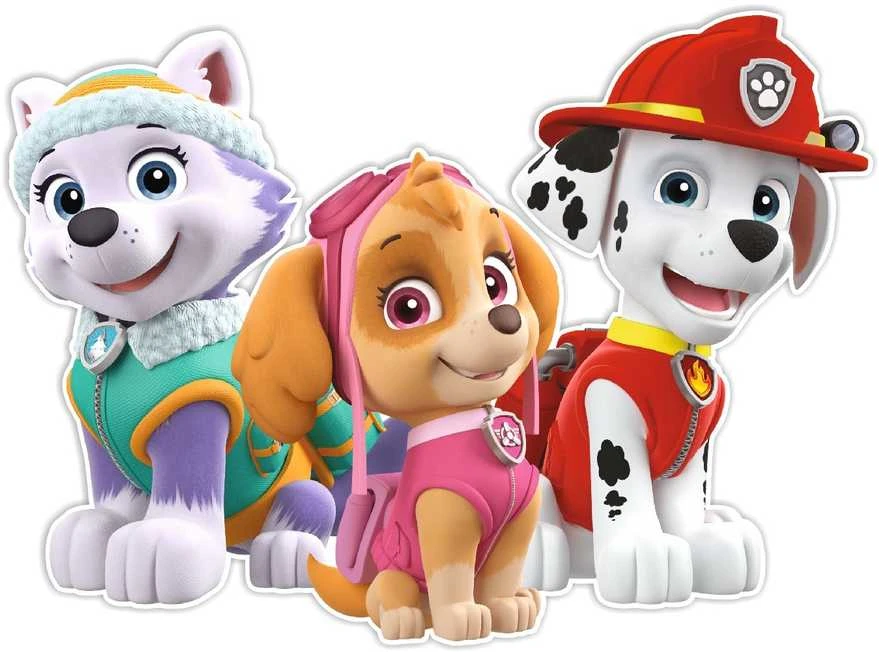 Nickelodeon Dekoracje Nickelodeon Decorations Paw Patrol sienos dekoracija - Everest, Skye, Marshall