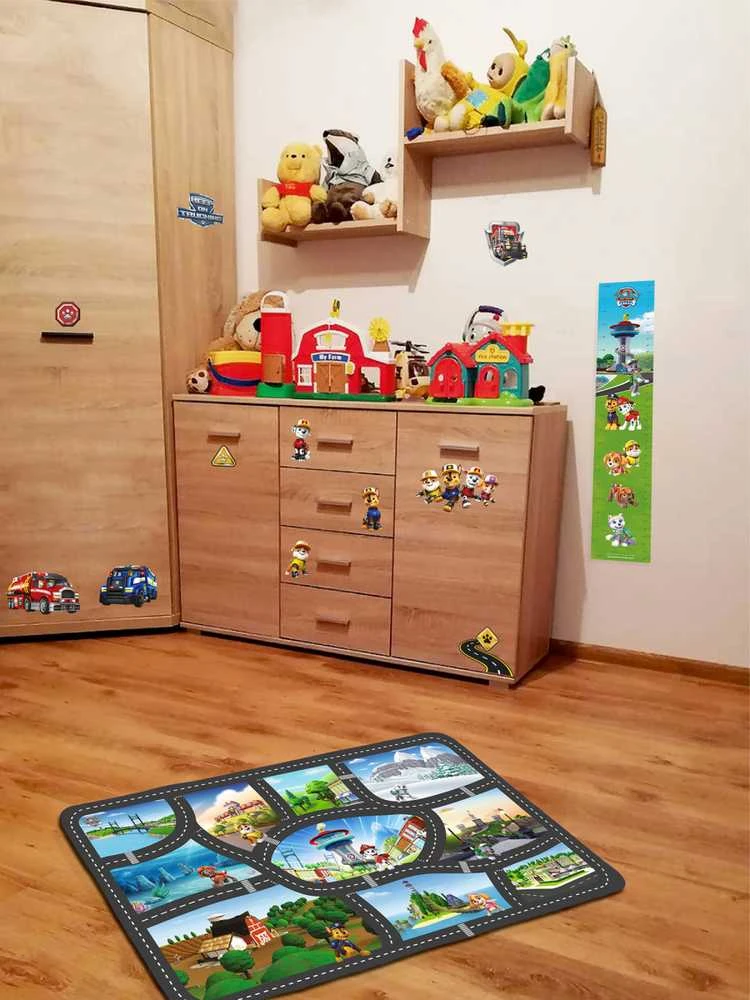 Nickelodeon Dywany Itin minkštas kilimėlis 100x150 cm - Paw Patrol Travels