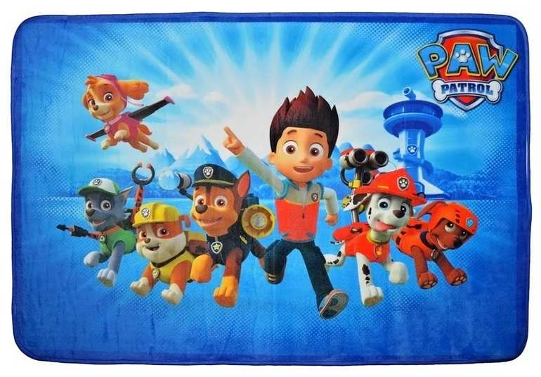 Nickelodeon Dywany Achoka Kilimėlis vaikams itin minkštas 100x150 Paw Patrol