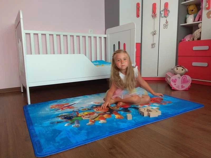 Nickelodeon Dywany Achoka Kilimėlis vaikams itin minkštas 100x150 Paw Patrol
