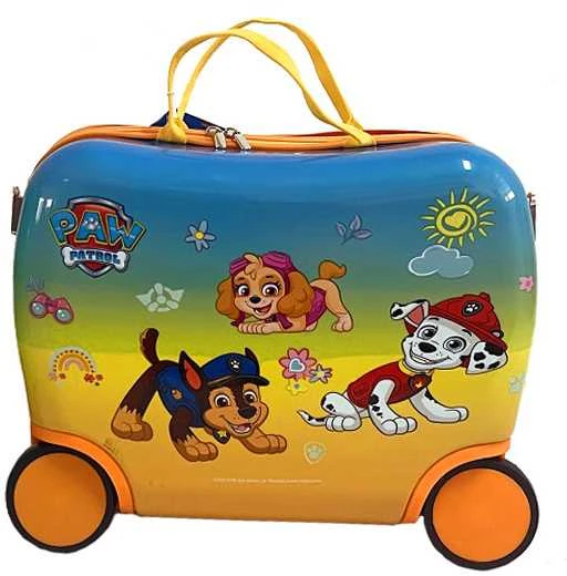Kelioninis lagaminas su ratukais Nickelodeon Paw Patrol (Šunyčiai patruliai), Geltonas