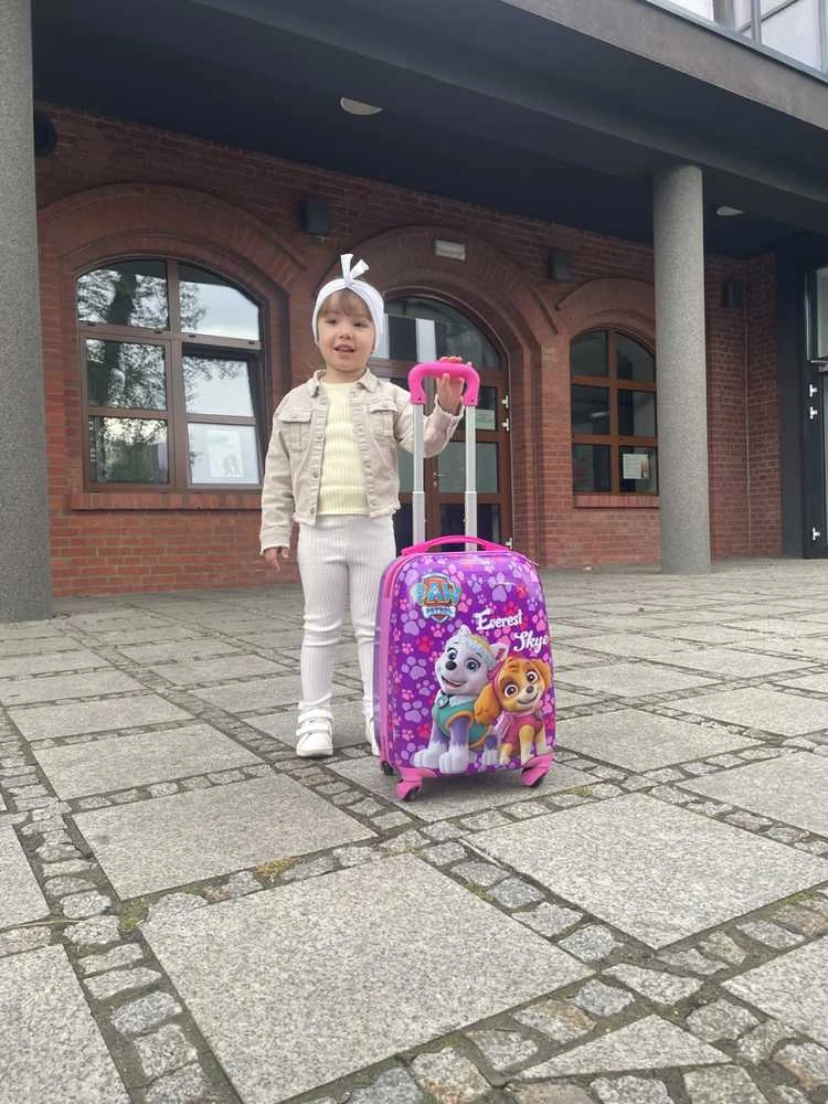 Kelioninis Nickelodeon Paw Patrol ant ratų - rožinė duża