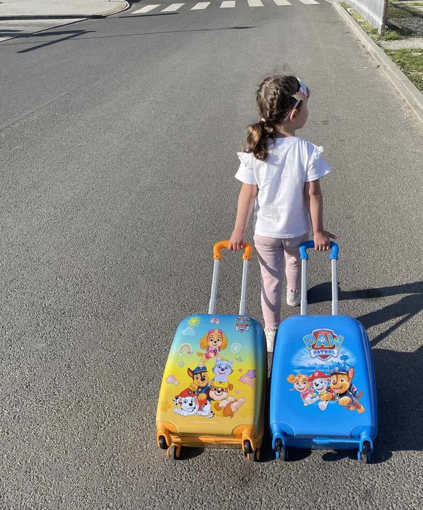 Nickelodeon PAW Patrol kelioninis lagaminas su ratukais vaikams | Mėlynas