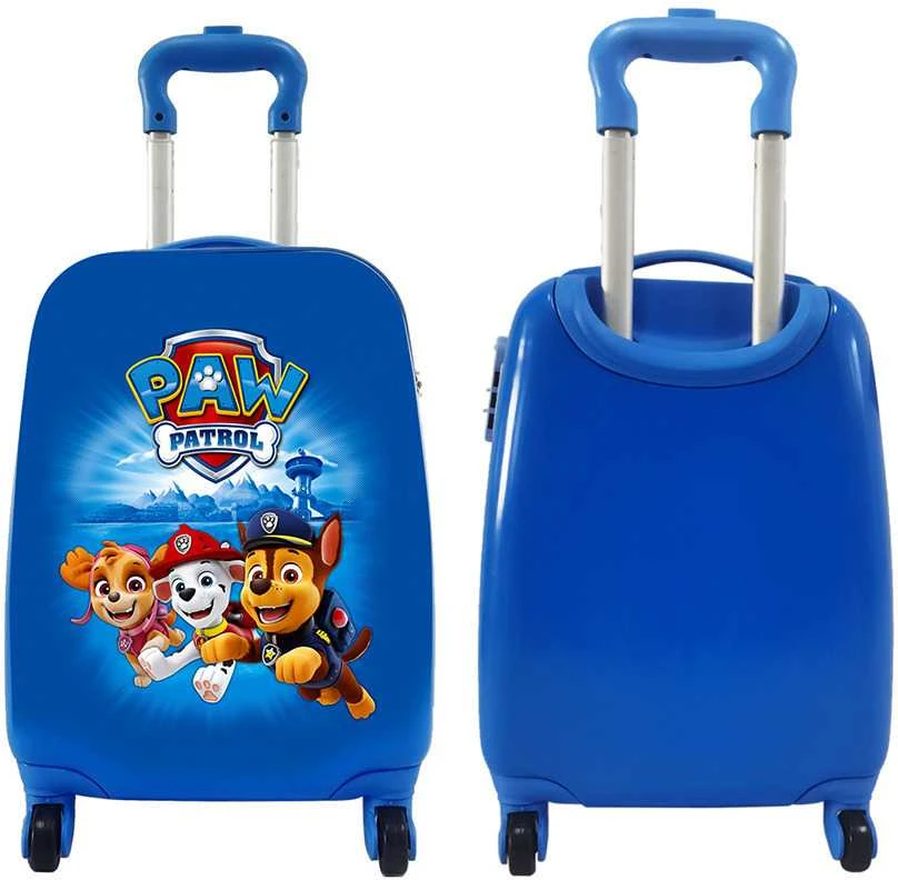 Nickelodeon PAW Patrol kelioninis lagaminas su ratukais vaikams | Mėlynas