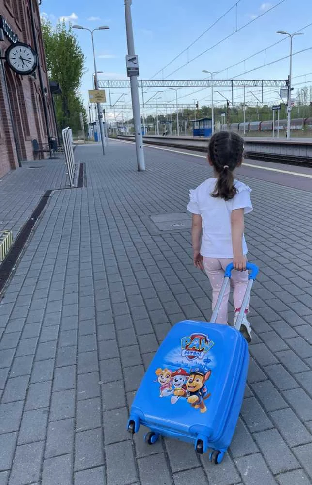 Nickelodeon PAW Patrol kelioninis lagaminas su ratukais vaikams | Mėlynas