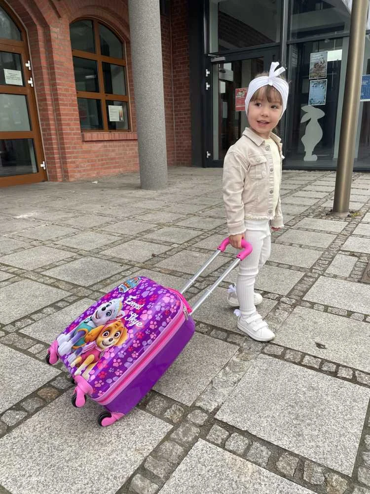 Kelioninis Nickelodeon Paw Patrol ant ratų - rožinė duża
