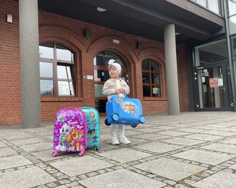 Nickelodeon PAW Patrol kelioninis lagaminas su ratukais vaikams | Mėlynas