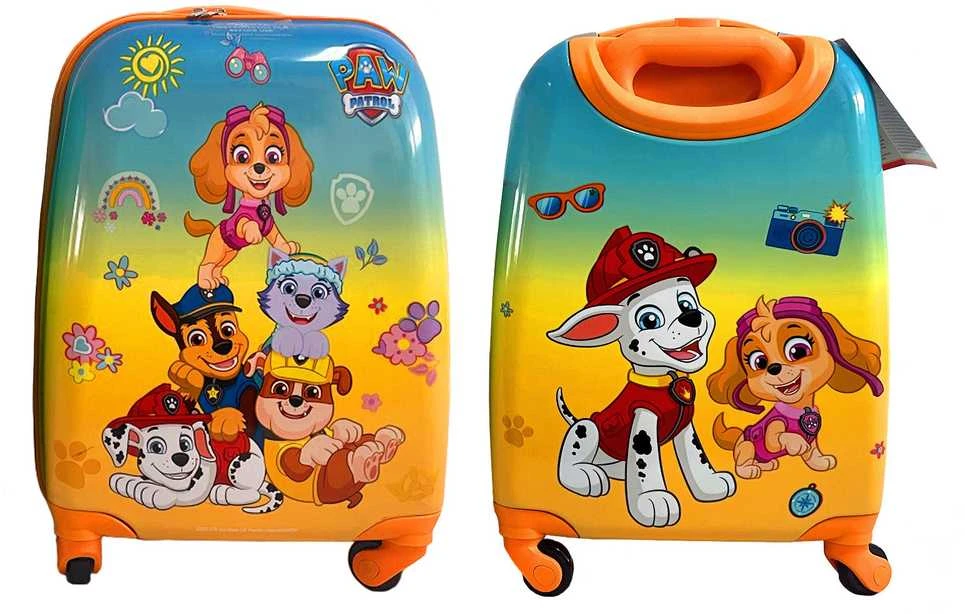 Nickelodeon PAW Patrol kelioninis lagaminas su ratukais vaikams | Geltonas
