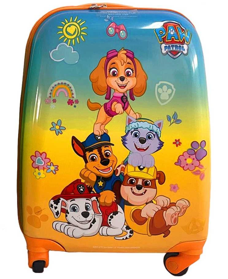 Nickelodeon PAW Patrol kelioninis lagaminas su ratukais vaikams | Geltonas