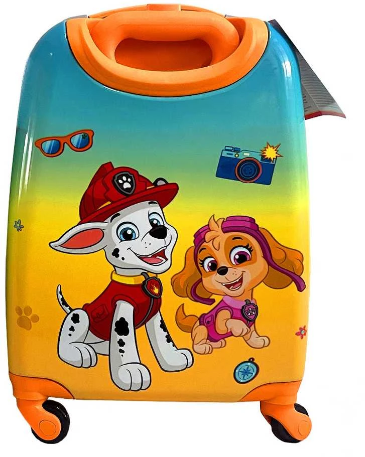 Nickelodeon PAW Patrol kelioninis lagaminas su ratukais vaikams | Geltonas