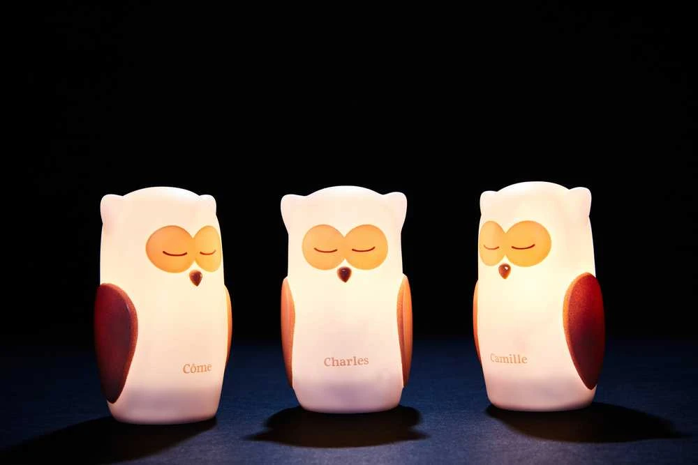 Olala Boutique 3 LED lovos lempų rinkinys „Olala“ - pelėda, lengvas kelias