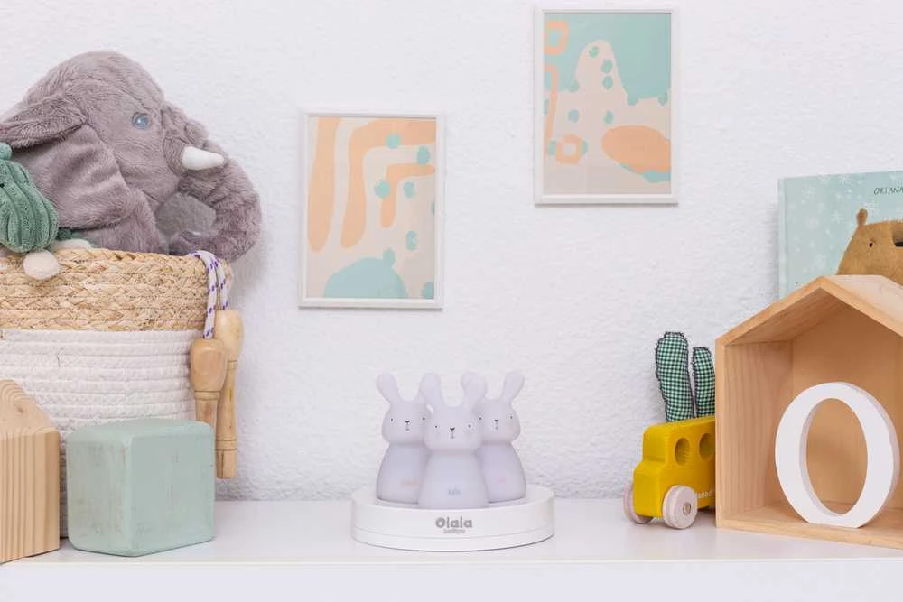 Olala Boutique 3 LED lovos lempų rinkinys „Olala“ - zuikis, lengvas kelias
