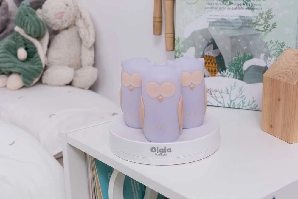 Olala Boutique 3 LED lovos lempų rinkinys „Olala“ - pelėda, lengvas kelias
