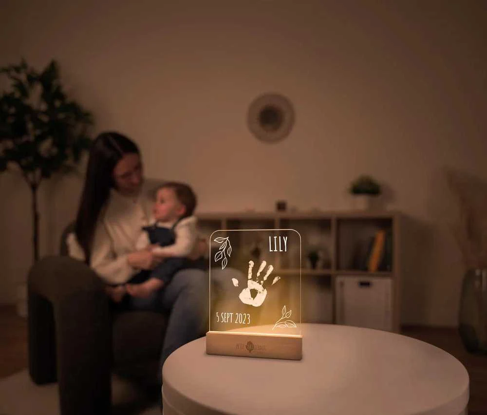 Petit Artichaut Apšviestas rankos atspaudo rėmelis