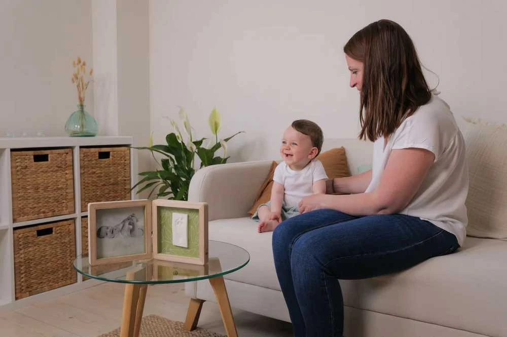 Home Styling Collection Petit Artichaut dvigubas spaudinys ir nuotraukų rėmelis – lapai