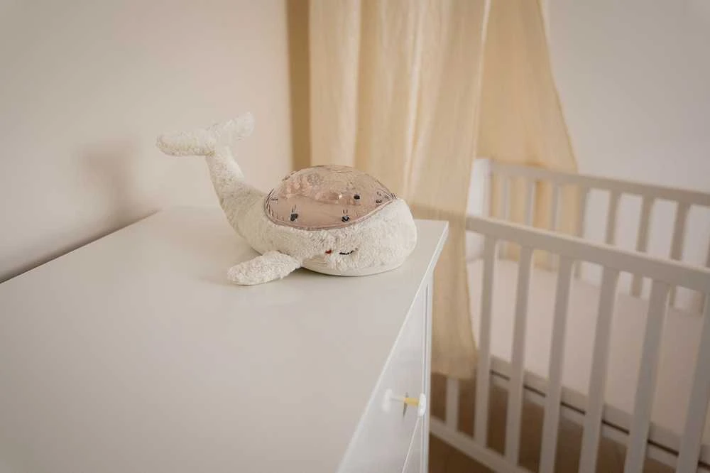 Projektorius su pozytywką - Wieloryb balta ECO - Cloud b® Tranquil Whale™