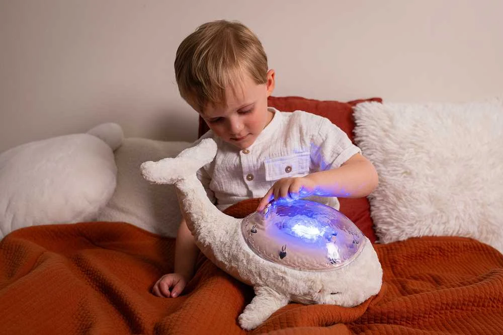 Projektorius su pozytywką - Wieloryb balta ECO - Cloud b® Tranquil Whale™
