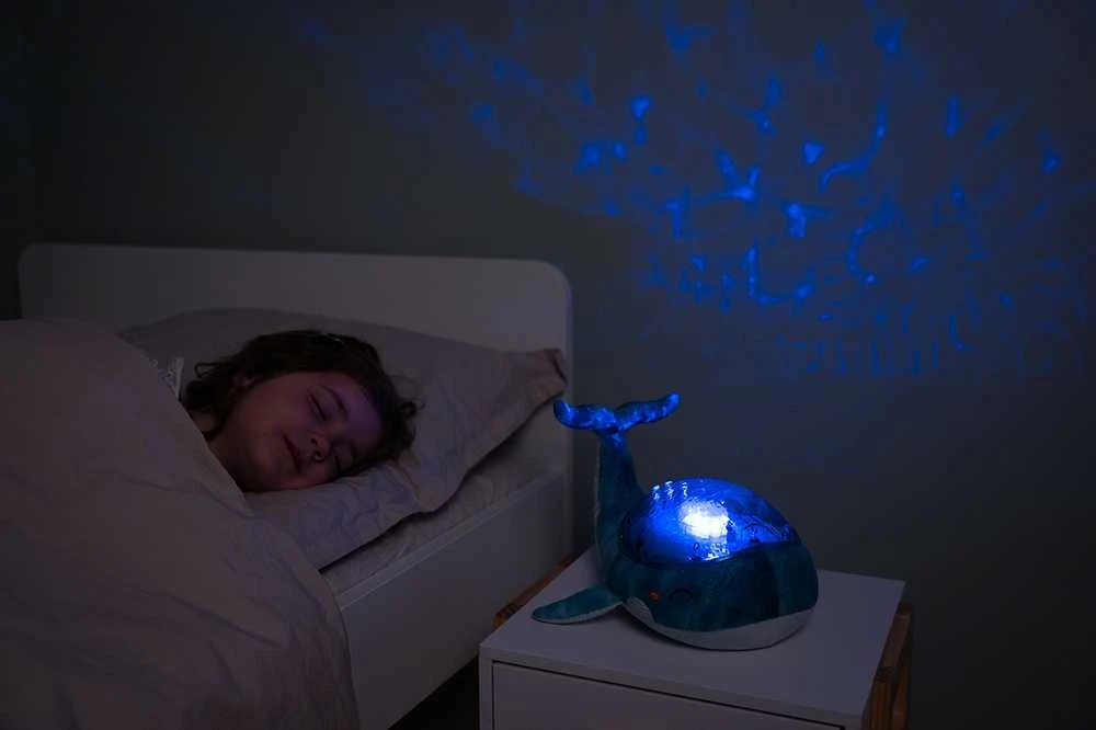 Projektorius su pozytywką - Wieloryb mėlyna ECO - Cloud b® Tranquil Whale™