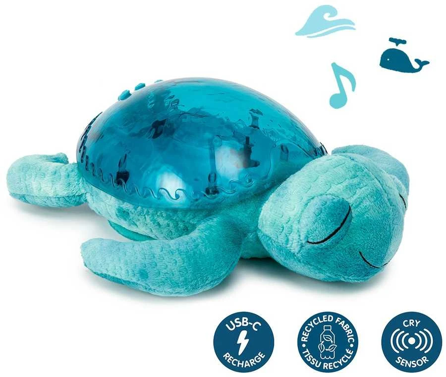 Cloud B migdukas projektorius su garsais Tranquil Turtle, mėlynos spalvos