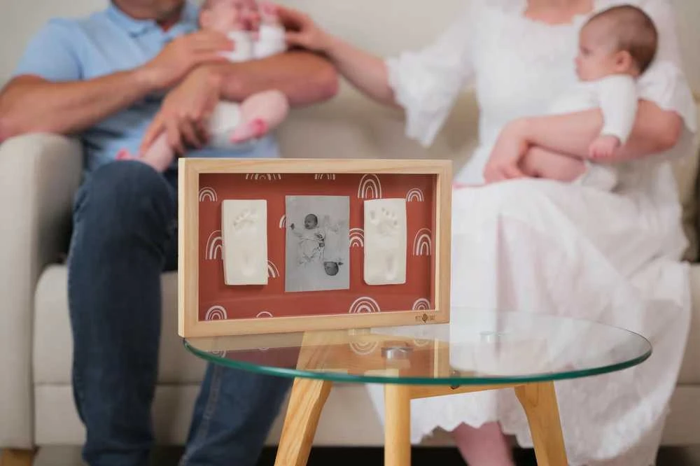 Home Styling Collection „Petit Artichaut“ rėmelis dviem paveikslams ir nuotraukai – vaivorykštė