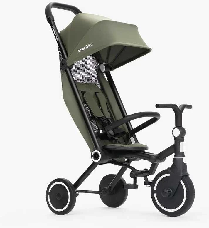 Smartrike Dviratis su vežimėlio funkcija - Wonder MAX - šalavijų spalvos