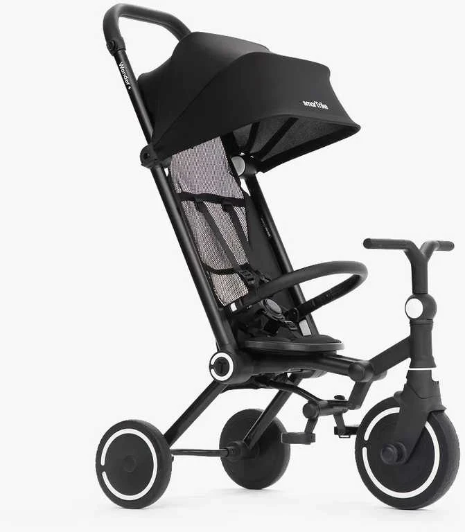 Smartrike Dviratukas su funkcija wózka - Wonder PLUS - juodas / juoda