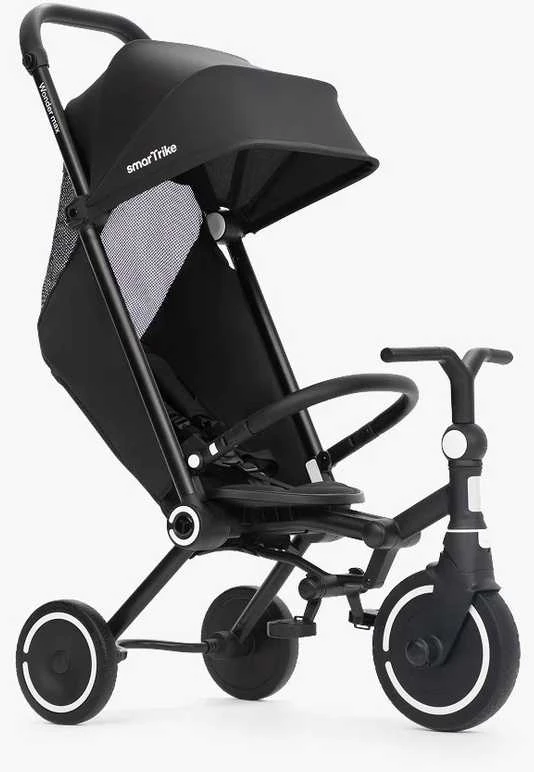 Smartrike Dviratukas su funkcija wózka - Wonder MAX - juodas / juoda