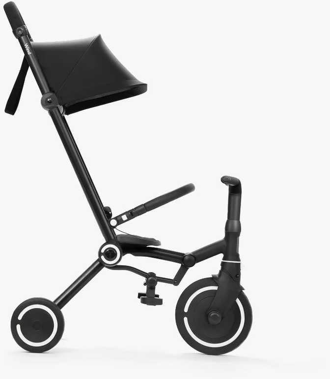 Smartrike Dviratukas su funkcija wózka - Wind - juodas / juoda